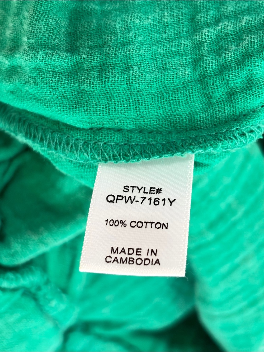NWOT SZ L/XL Zenana Green Wide-Leg Jumpsuit with Front Pockets Stretchy - Picture 8 of 8